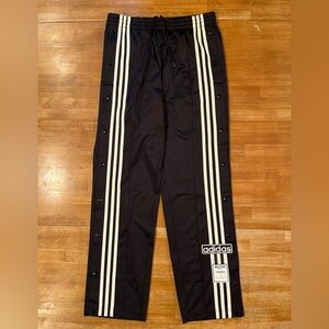 adidas Black Track Pants with White Stripes (new)